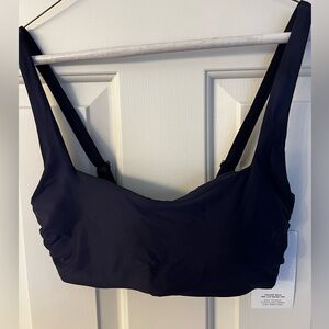 Navy blue Athleta size 34D/DD square neck bracket bikini top